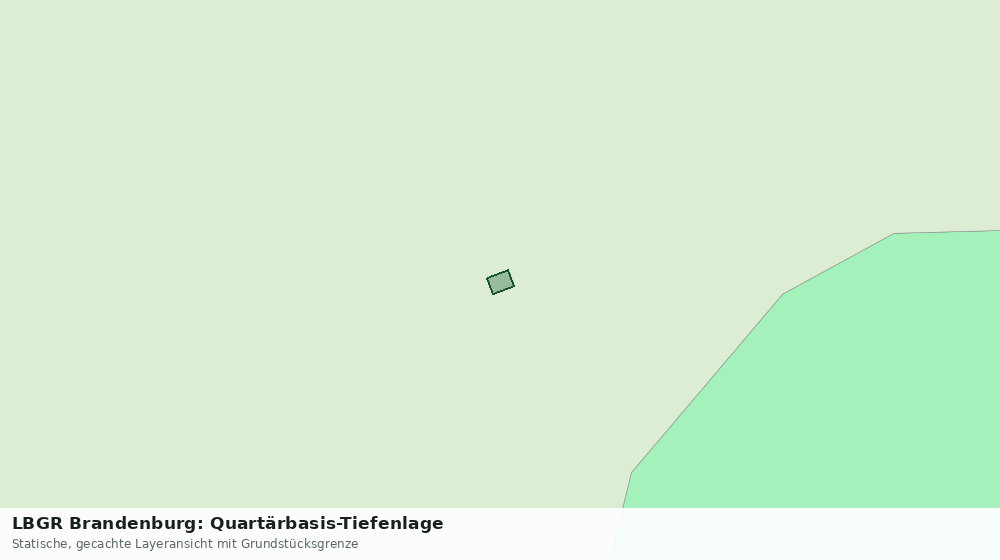 Statische Kartenansicht: LBGR Brandenburg: Quartärbasis-Tiefenlage