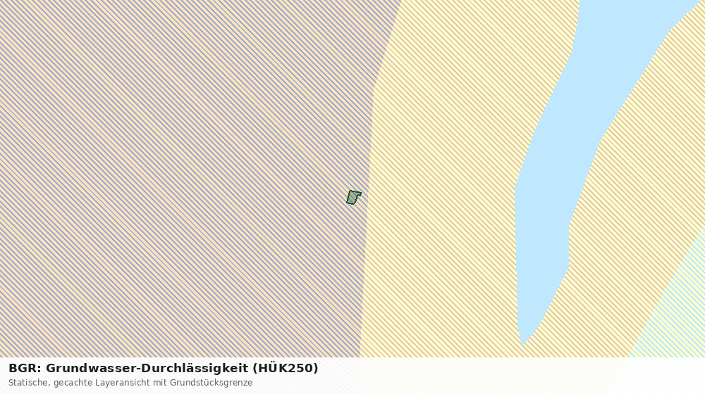 Statische Kartenansicht: BGR: Grundwasser-Durchlässigkeit (HÜK250)