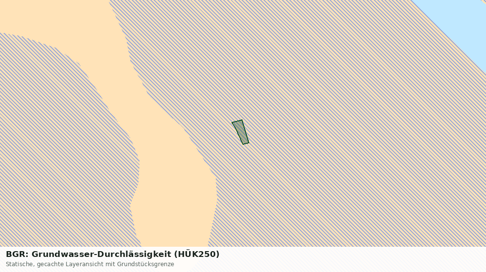 Statische Kartenansicht: BGR: Grundwasser-Durchlässigkeit (HÜK250)
