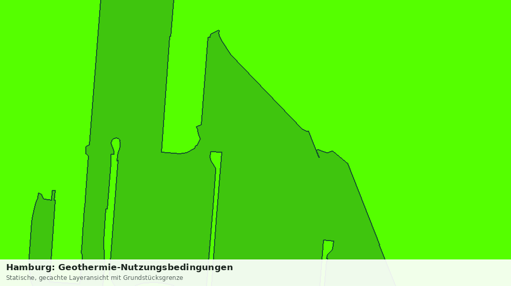 Statische Kartenansicht: Hamburg: Geothermie-Nutzungsbedingungen