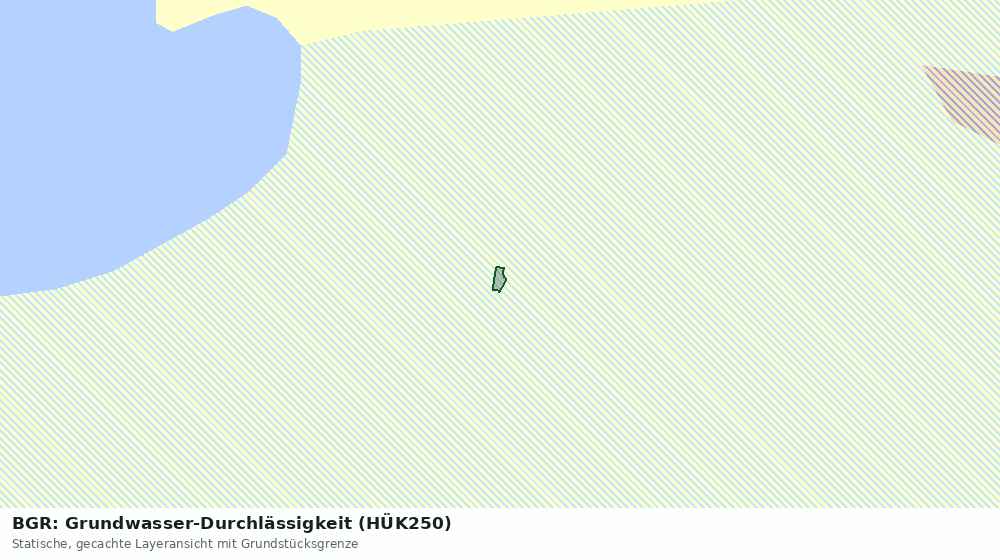 Statische Kartenansicht: BGR: Grundwasser-Durchlässigkeit (HÜK250)