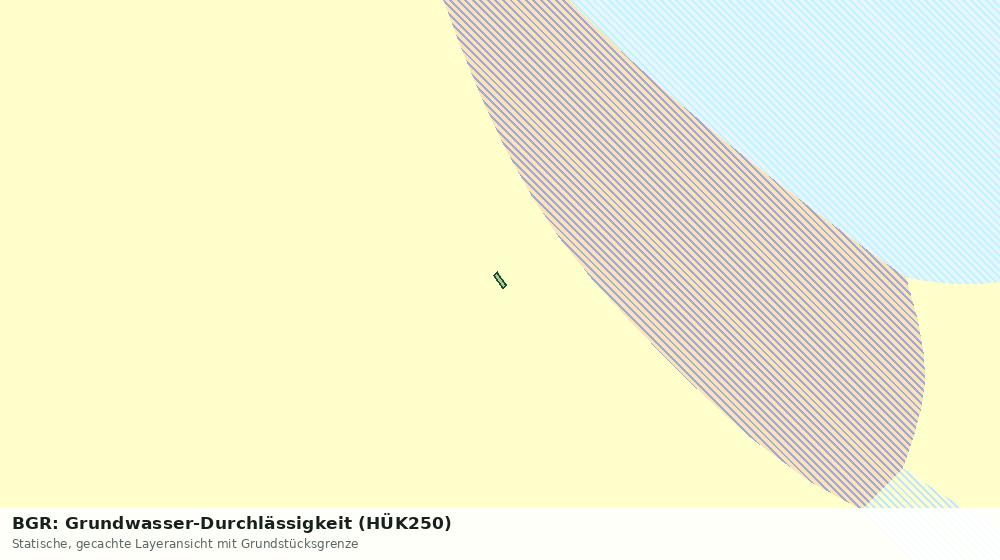 Statische Kartenansicht: BGR: Grundwasser-Durchlässigkeit (HÜK250)