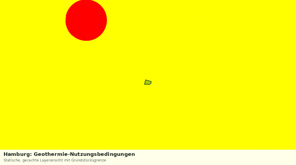 Statische Kartenansicht: Hamburg: Geothermie-Nutzungsbedingungen