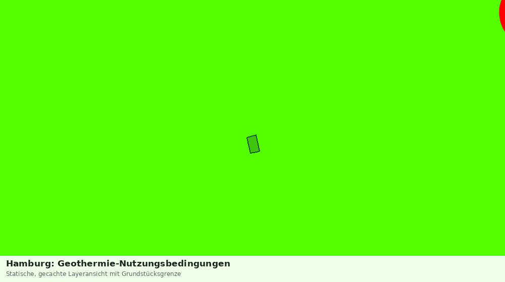 Statische Kartenansicht: Hamburg: Geothermie-Nutzungsbedingungen