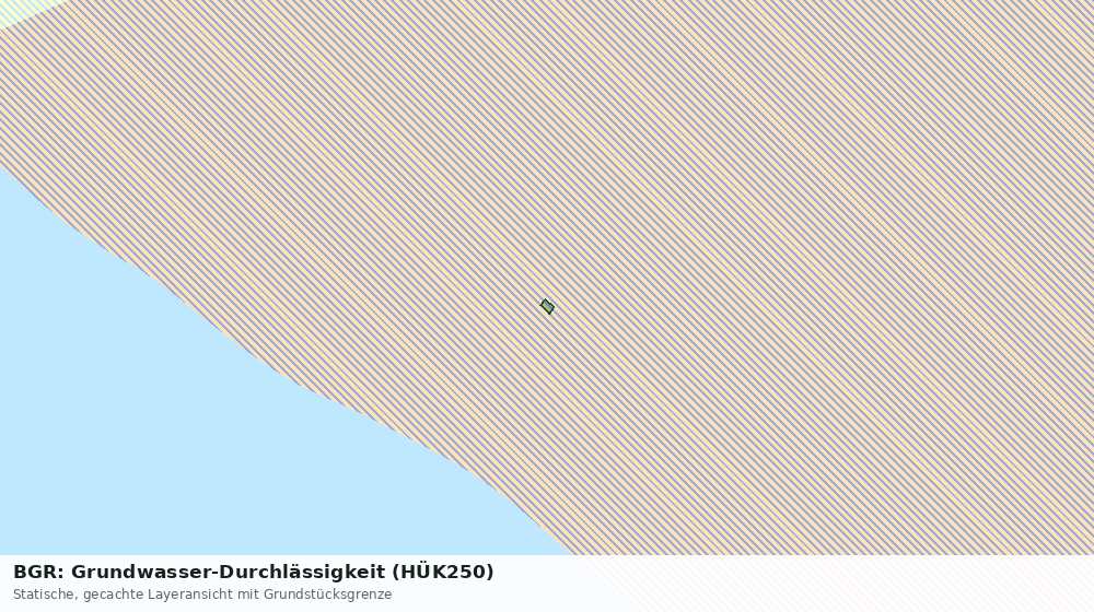 Statische Kartenansicht: BGR: Grundwasser-Durchlässigkeit (HÜK250)