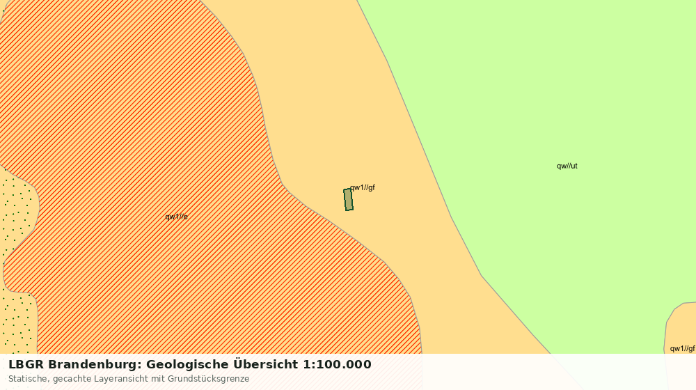 Statische Kartenansicht: LBGR Brandenburg: Geologische Übersicht 1:100.000