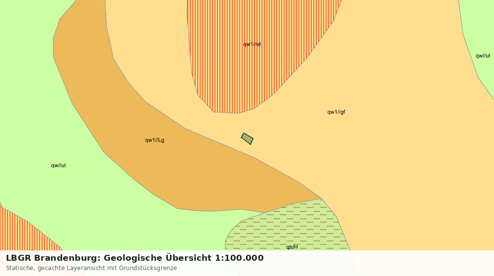 Statische Kartenansicht: LBGR Brandenburg: Geologische Übersicht 1:100.000