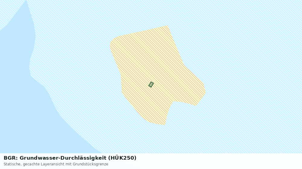 Statische Kartenansicht: BGR: Grundwasser-Durchlässigkeit (HÜK250)
