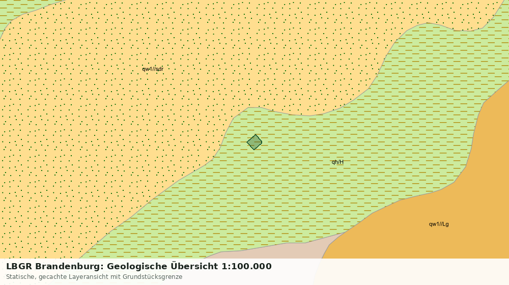 Statische Kartenansicht: LBGR Brandenburg: Geologische Übersicht 1:100.000
