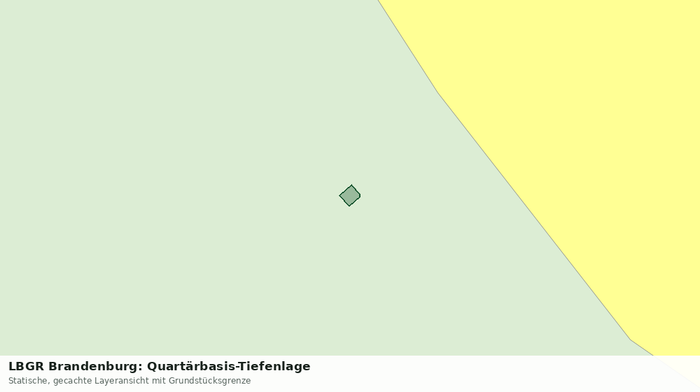 Statische Kartenansicht: LBGR Brandenburg: Quartärbasis-Tiefenlage