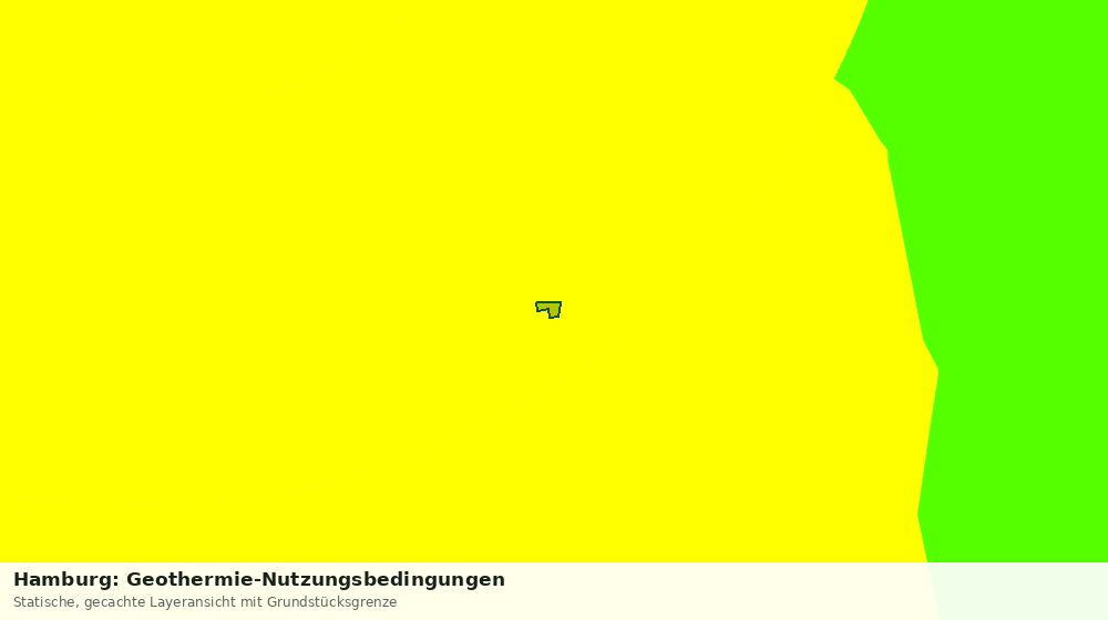 Statische Kartenansicht: Hamburg: Geothermie-Nutzungsbedingungen