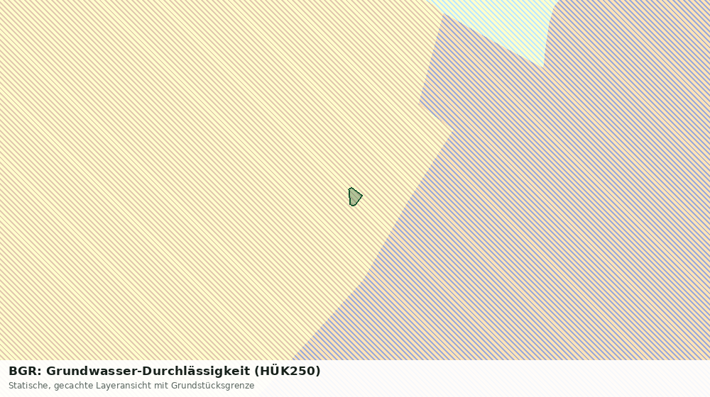 Statische Kartenansicht: BGR: Grundwasser-Durchlässigkeit (HÜK250)