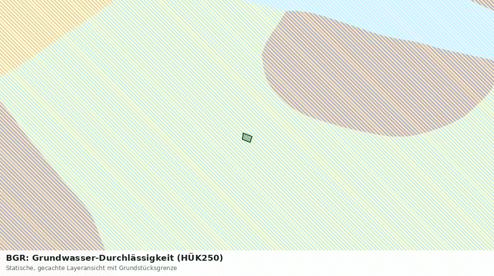 Statische Kartenansicht: BGR: Grundwasser-Durchlässigkeit (HÜK250)