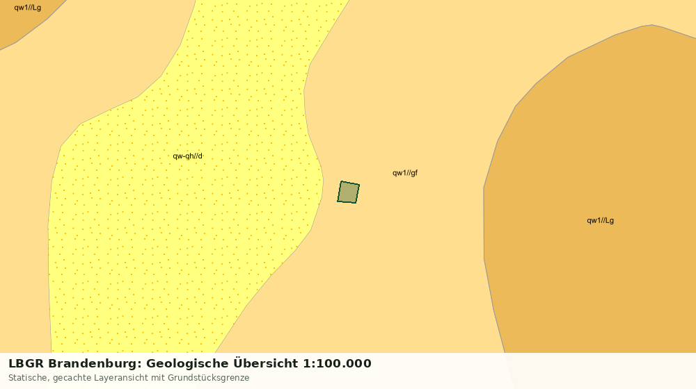 Statische Kartenansicht: LBGR Brandenburg: Geologische Übersicht 1:100.000