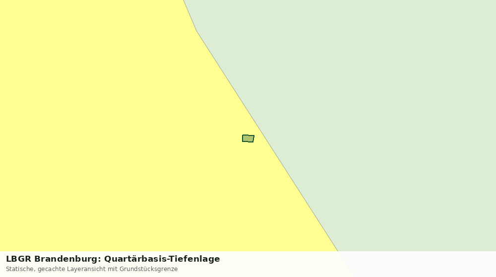 Statische Kartenansicht: LBGR Brandenburg: Quartärbasis-Tiefenlage