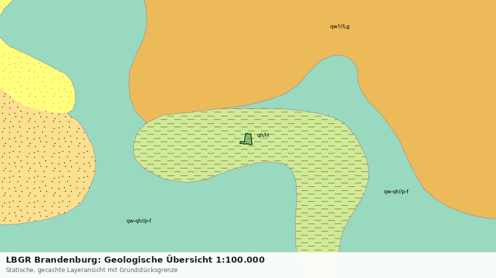 Statische Kartenansicht: LBGR Brandenburg: Geologische Übersicht 1:100.000