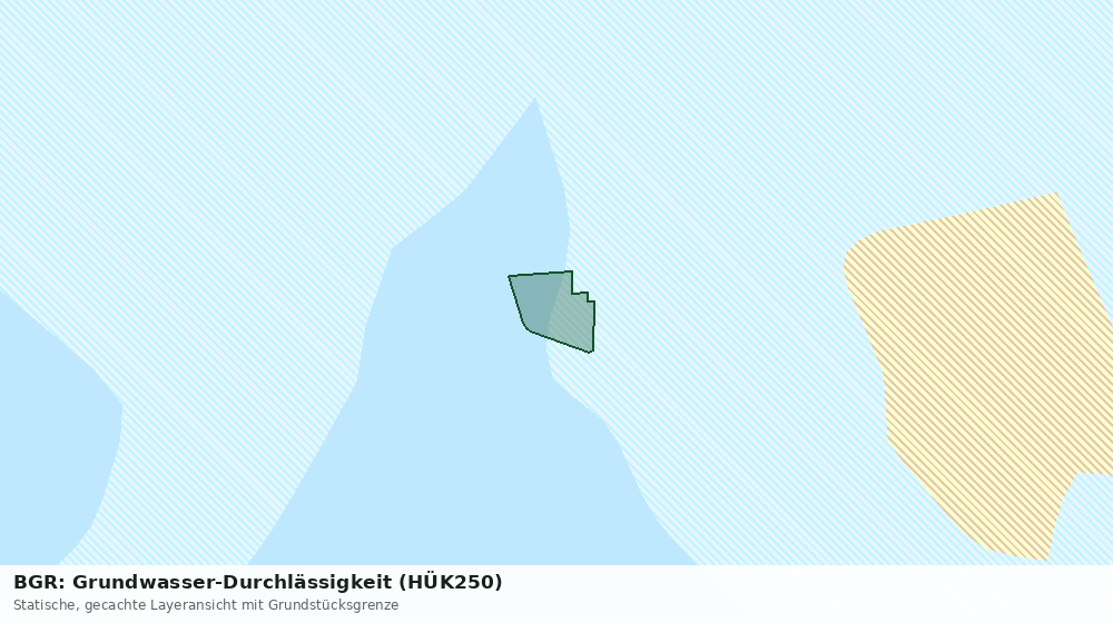 Statische Kartenansicht: BGR: Grundwasser-Durchlässigkeit (HÜK250)