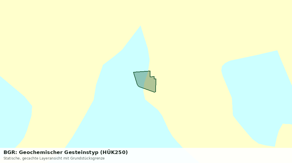 Statische Kartenansicht: BGR: Geochemischer Gesteinstyp (HÜK250)