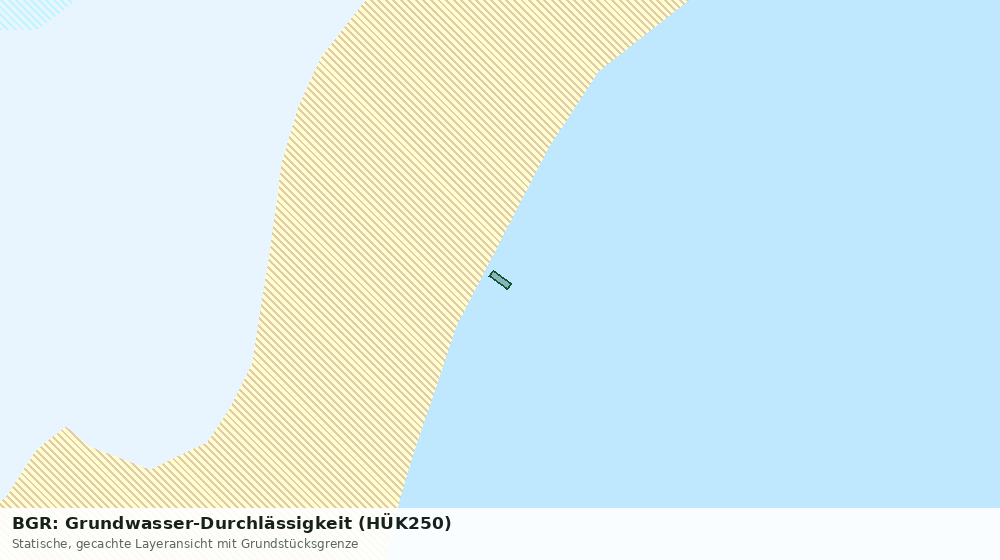 Statische Kartenansicht: BGR: Grundwasser-Durchlässigkeit (HÜK250)