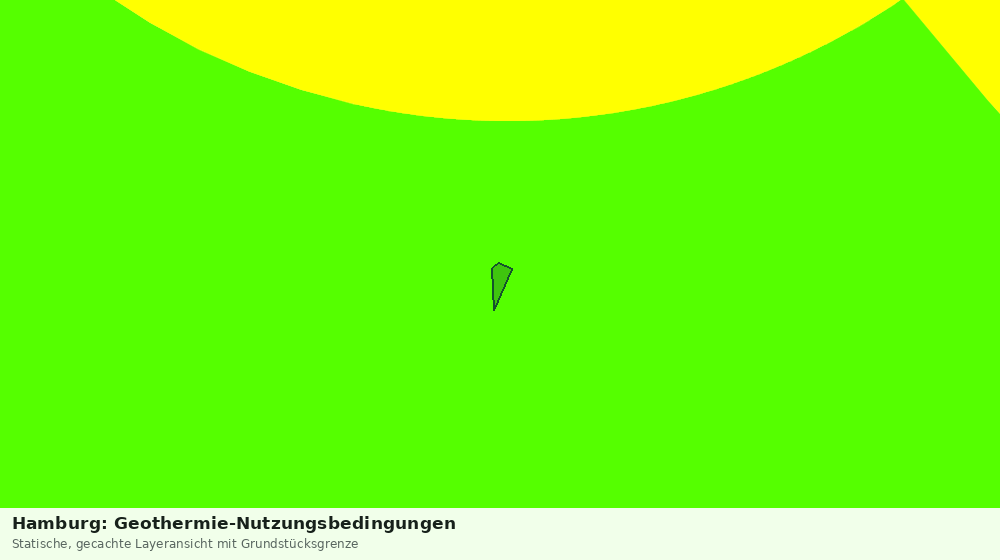 Statische Kartenansicht: Hamburg: Geothermie-Nutzungsbedingungen