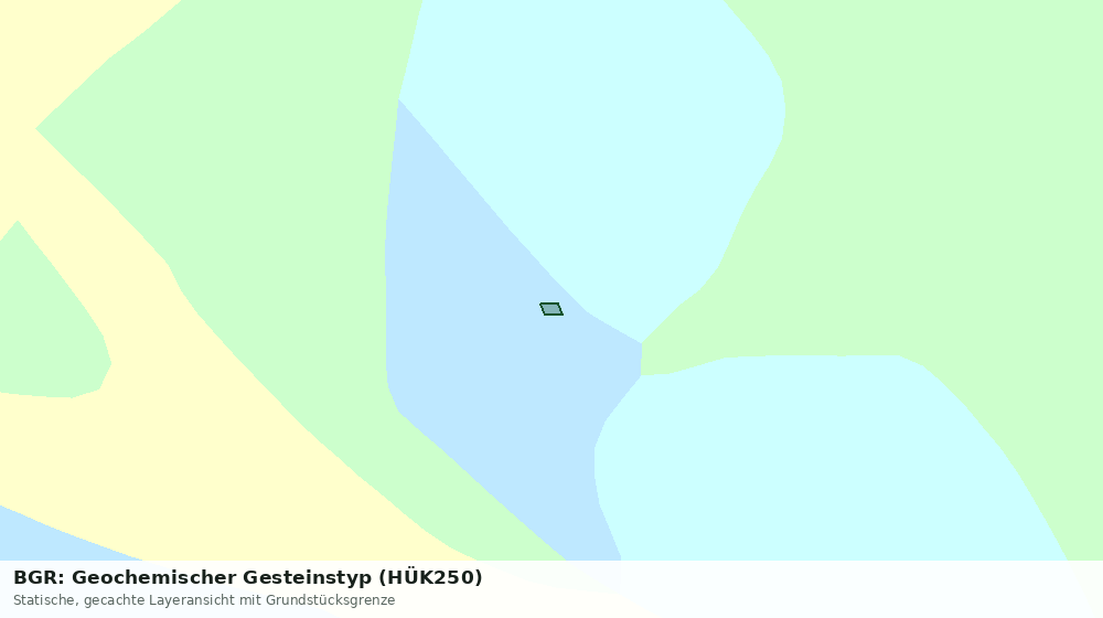 Statische Kartenansicht: BGR: Geochemischer Gesteinstyp (HÜK250)