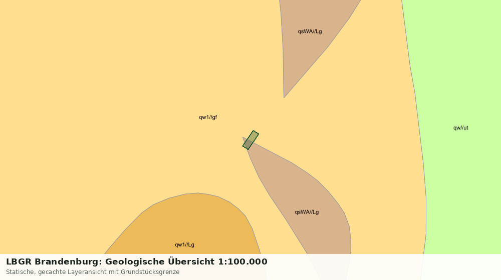 Statische Kartenansicht: LBGR Brandenburg: Geologische Übersicht 1:100.000