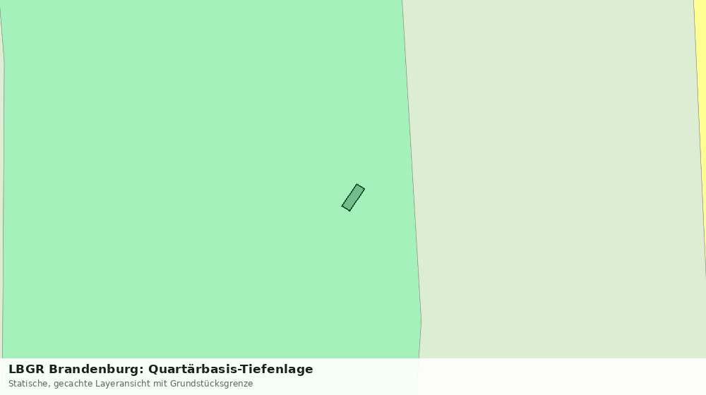 Statische Kartenansicht: LBGR Brandenburg: Quartärbasis-Tiefenlage