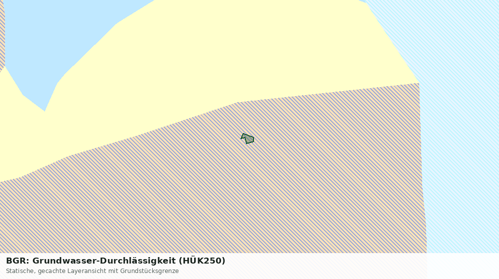 Statische Kartenansicht: BGR: Grundwasser-Durchlässigkeit (HÜK250)