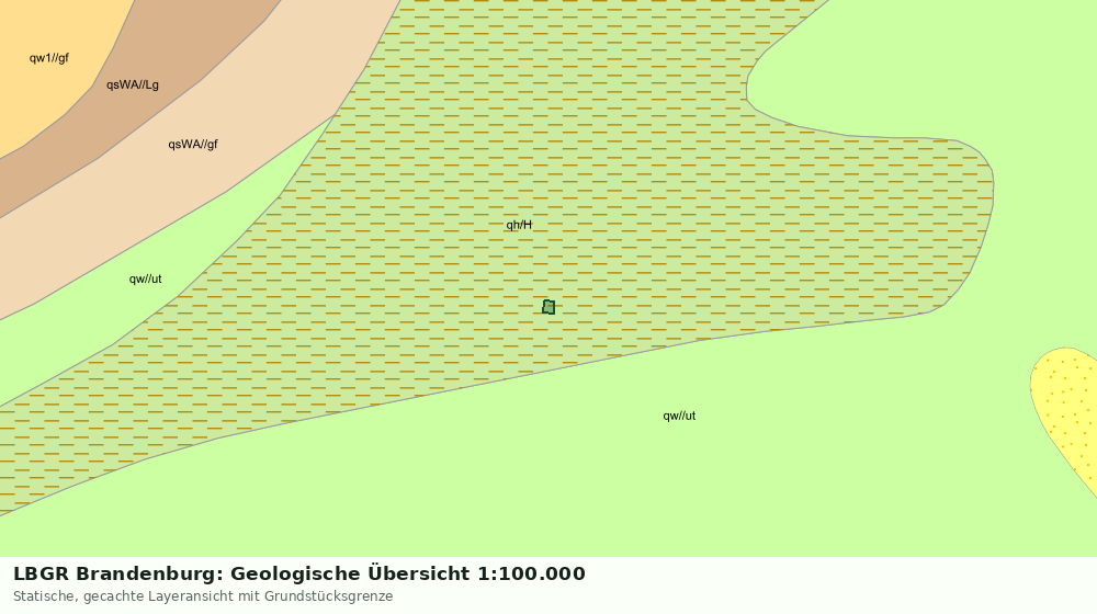Statische Kartenansicht: LBGR Brandenburg: Geologische Übersicht 1:100.000
