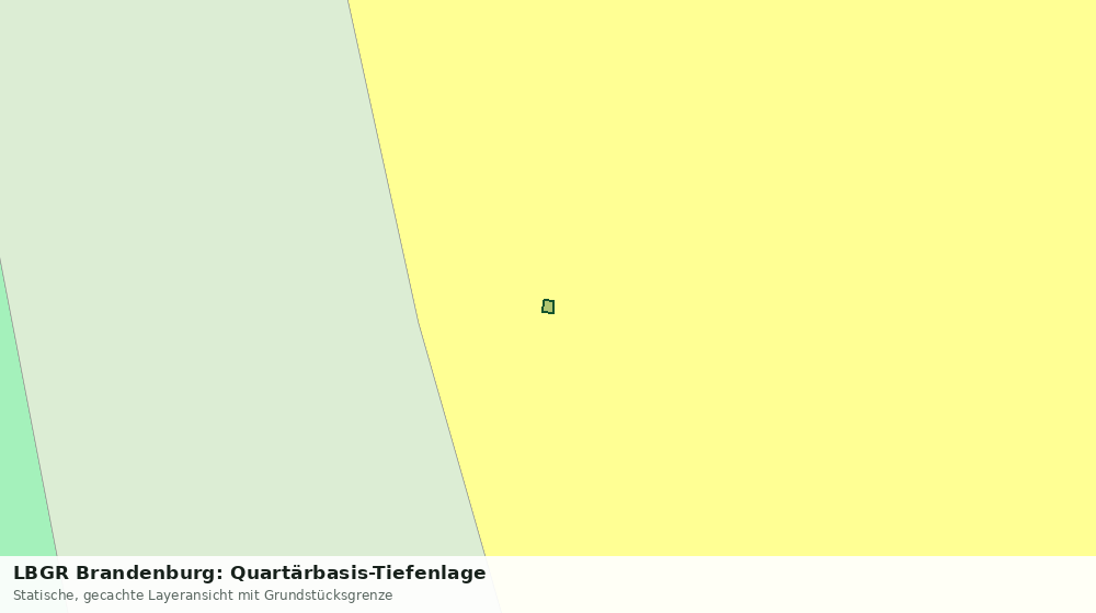 Statische Kartenansicht: LBGR Brandenburg: Quartärbasis-Tiefenlage