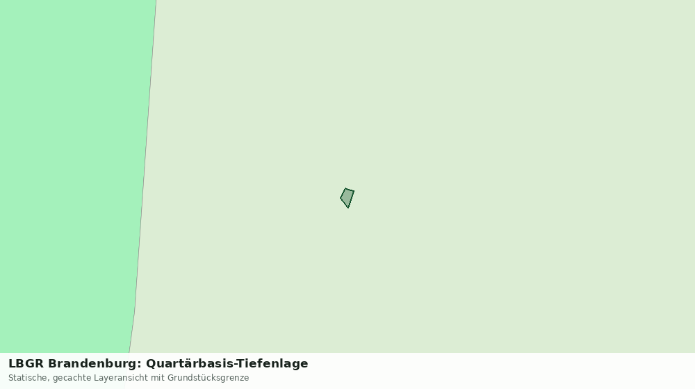 Statische Kartenansicht: LBGR Brandenburg: Quartärbasis-Tiefenlage