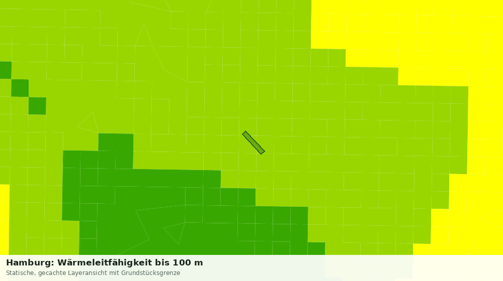 Statische Kartenansicht: Hamburg: Wärmeleitfähigkeit bis 100 m