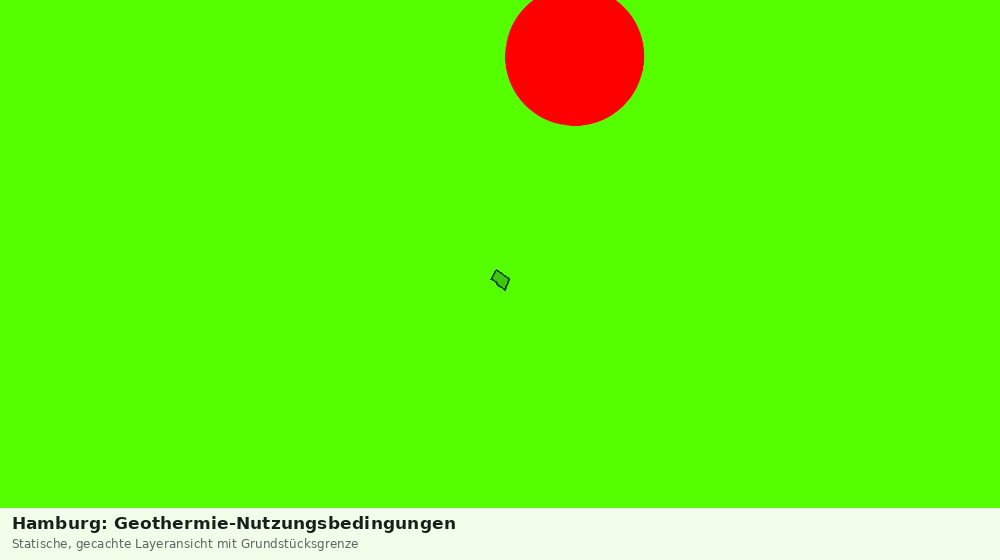 Statische Kartenansicht: Hamburg: Geothermie-Nutzungsbedingungen