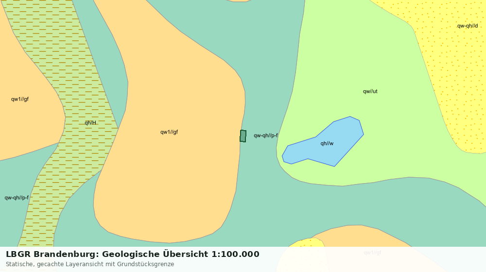 Statische Kartenansicht: LBGR Brandenburg: Geologische Übersicht 1:100.000