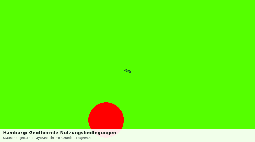 Statische Kartenansicht: Hamburg: Geothermie-Nutzungsbedingungen