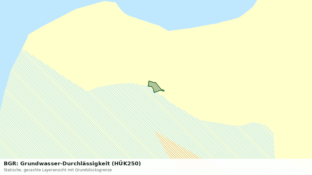 Statische Kartenansicht: BGR: Grundwasser-Durchlässigkeit (HÜK250)