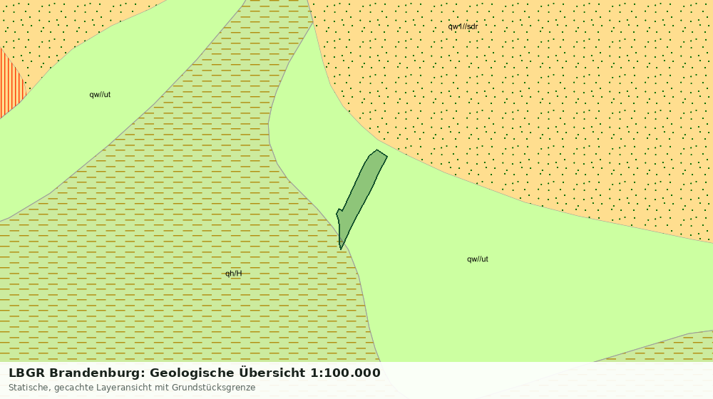 Statische Kartenansicht: LBGR Brandenburg: Geologische Übersicht 1:100.000