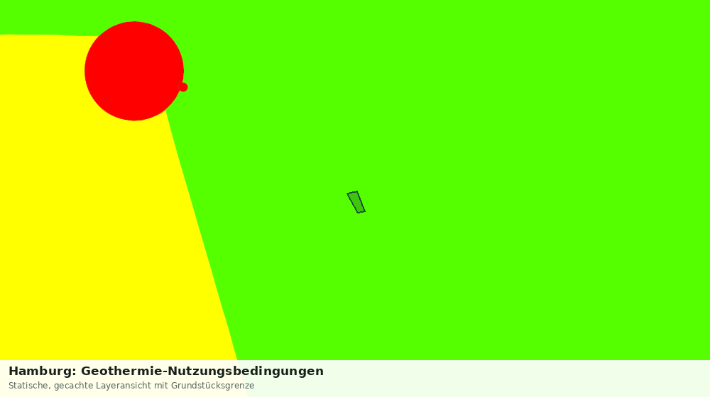 Statische Kartenansicht: Hamburg: Geothermie-Nutzungsbedingungen