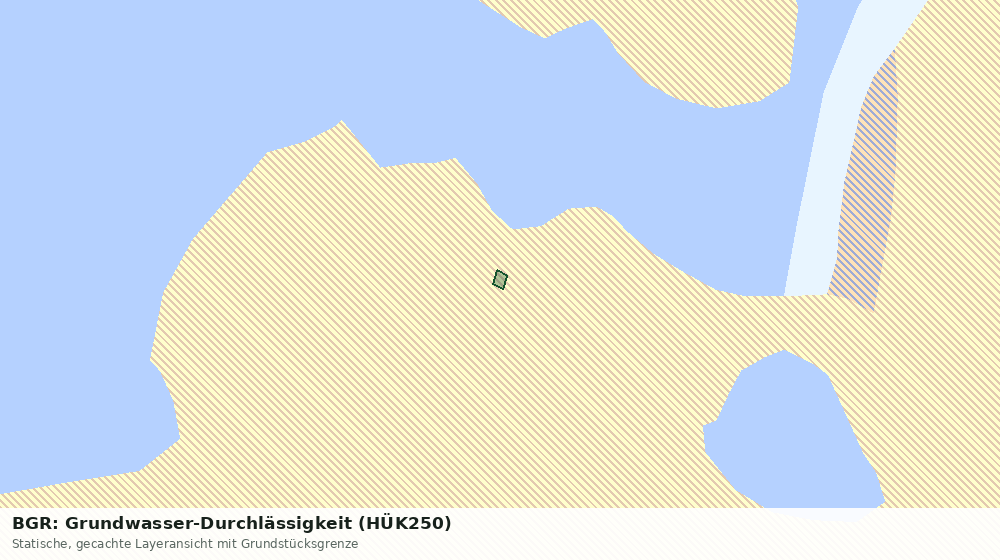 Statische Kartenansicht: BGR: Grundwasser-Durchlässigkeit (HÜK250)
