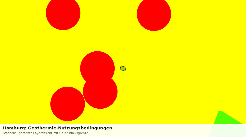 Statische Kartenansicht: Hamburg: Geothermie-Nutzungsbedingungen