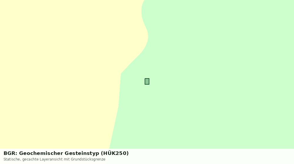 Statische Kartenansicht: BGR: Geochemischer Gesteinstyp (HÜK250)