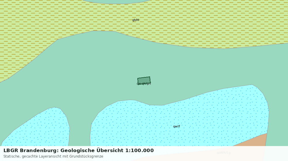 Statische Kartenansicht: LBGR Brandenburg: Geologische Übersicht 1:100.000