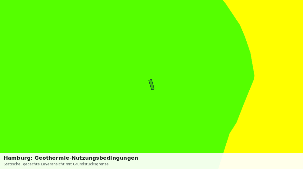 Statische Kartenansicht: Hamburg: Geothermie-Nutzungsbedingungen