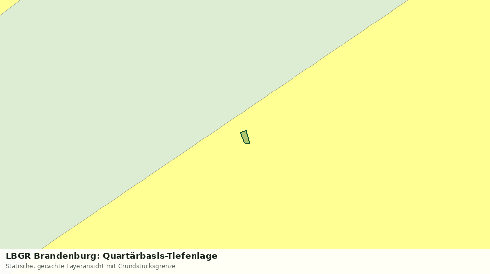 Statische Kartenansicht: LBGR Brandenburg: Quartärbasis-Tiefenlage