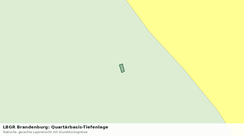 Statische Kartenansicht: LBGR Brandenburg: Quartärbasis-Tiefenlage