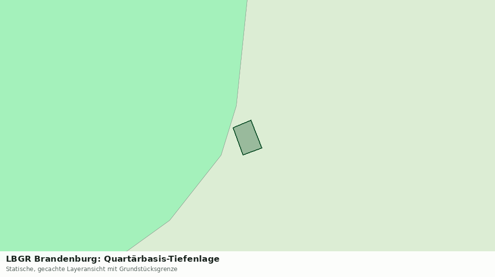 Statische Kartenansicht: LBGR Brandenburg: Quartärbasis-Tiefenlage