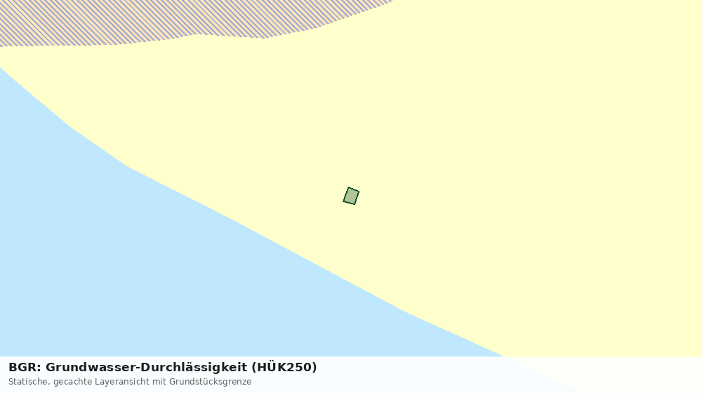 Statische Kartenansicht: BGR: Grundwasser-Durchlässigkeit (HÜK250)