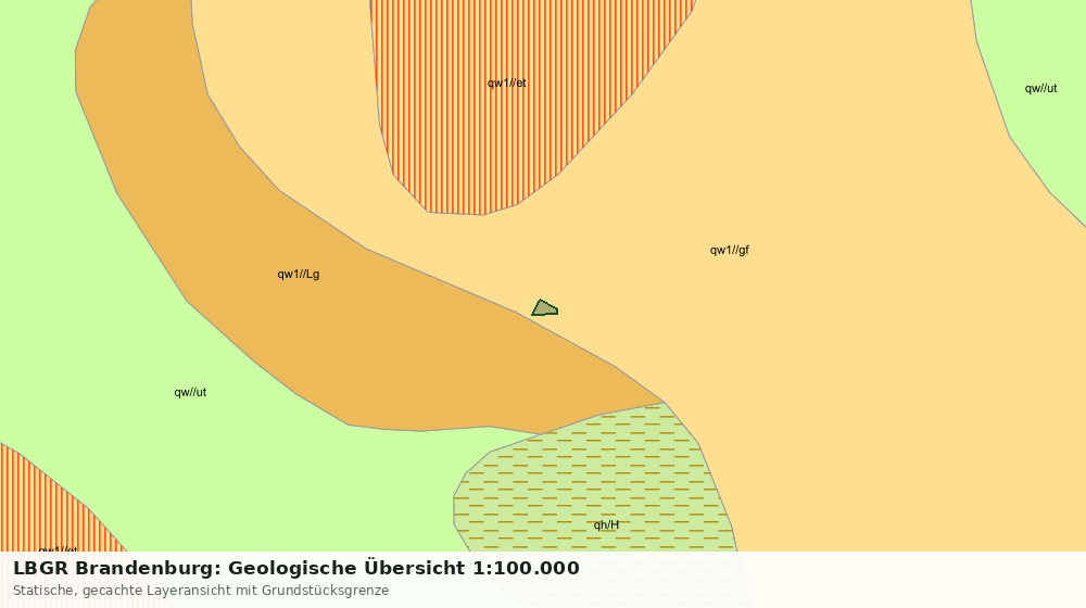 Statische Kartenansicht: LBGR Brandenburg: Geologische Übersicht 1:100.000
