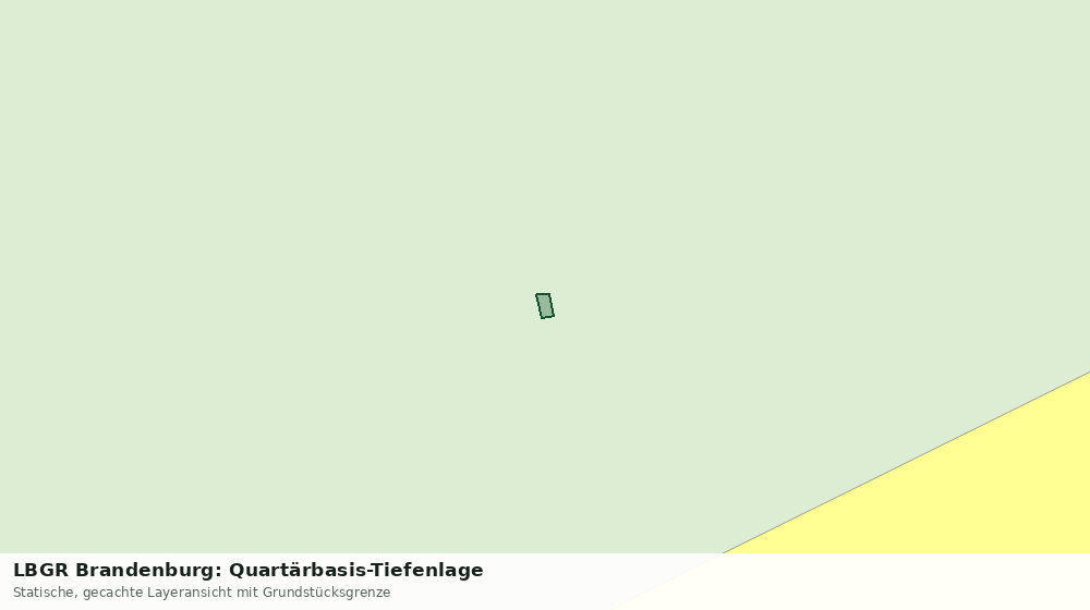 Statische Kartenansicht: LBGR Brandenburg: Quartärbasis-Tiefenlage