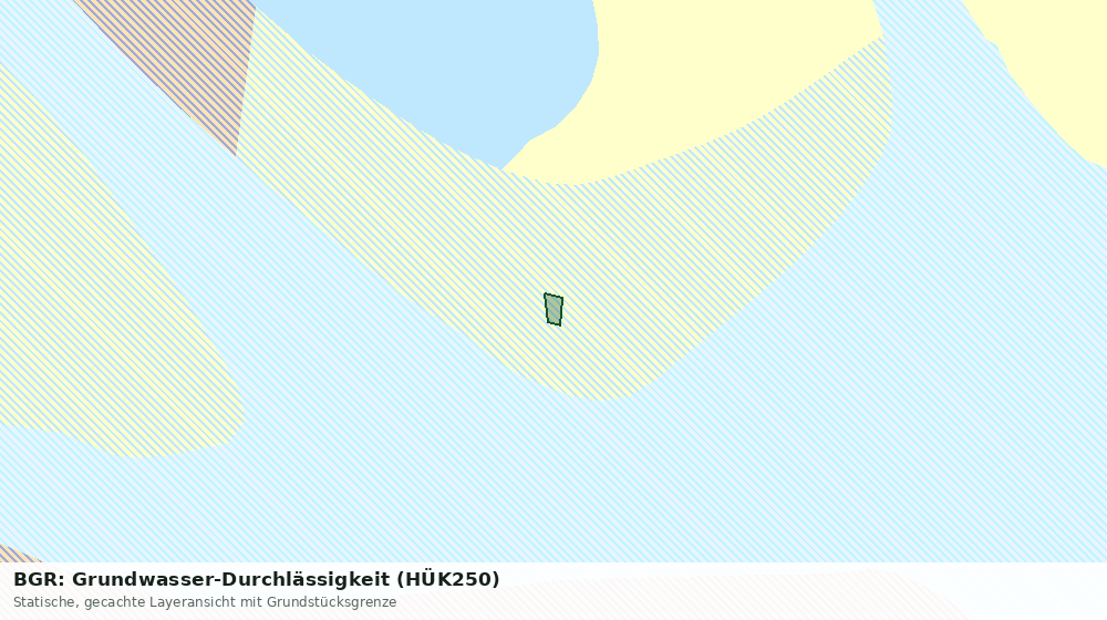 Statische Kartenansicht: BGR: Grundwasser-Durchlässigkeit (HÜK250)